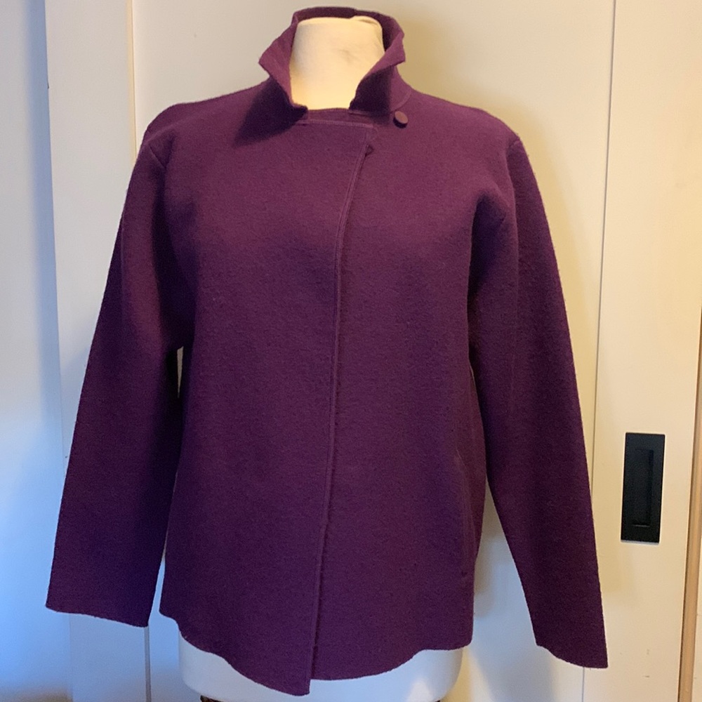 Eileen Fisher purple jacket